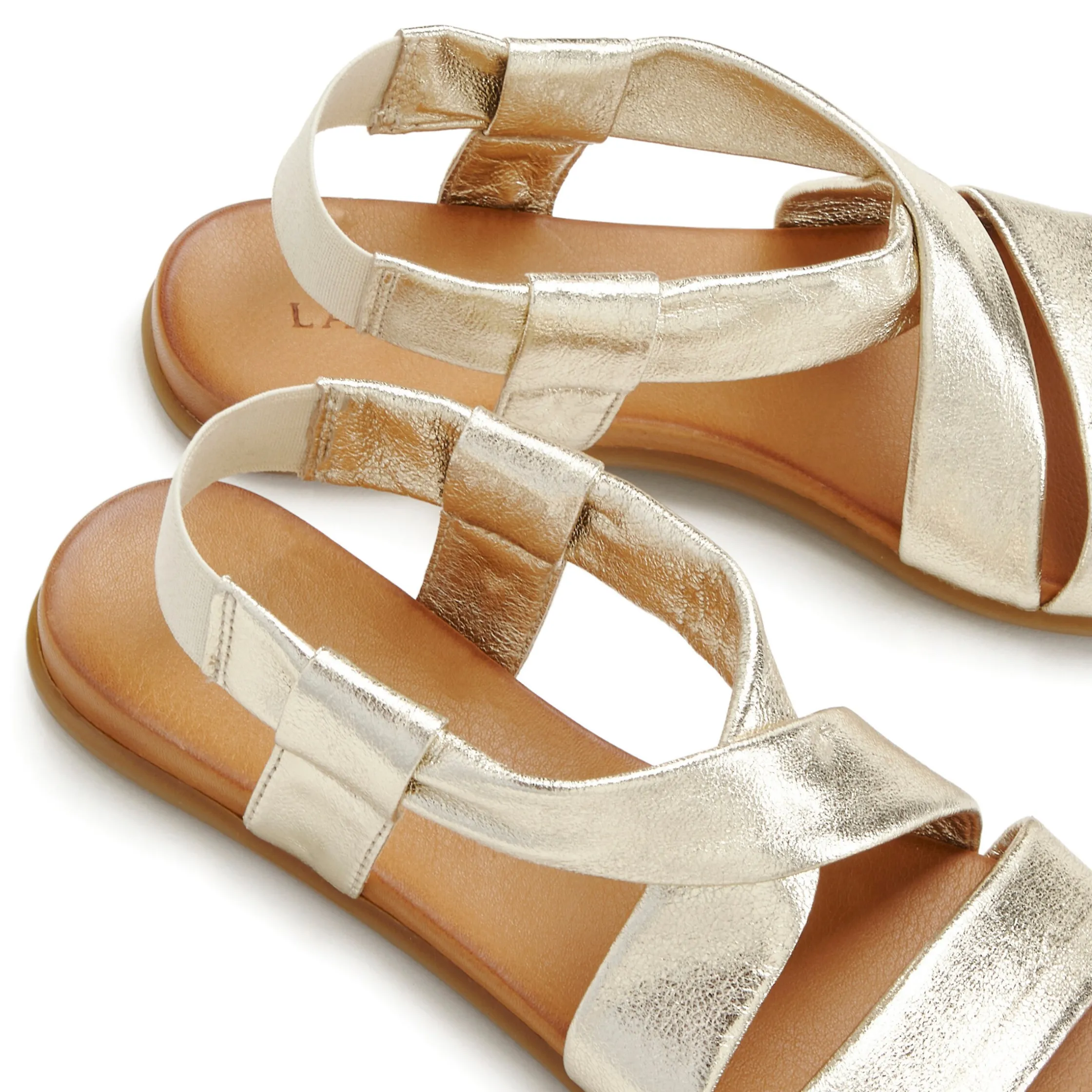 Sandalen & Sandaletten|LASCANA Sandale goldfarben