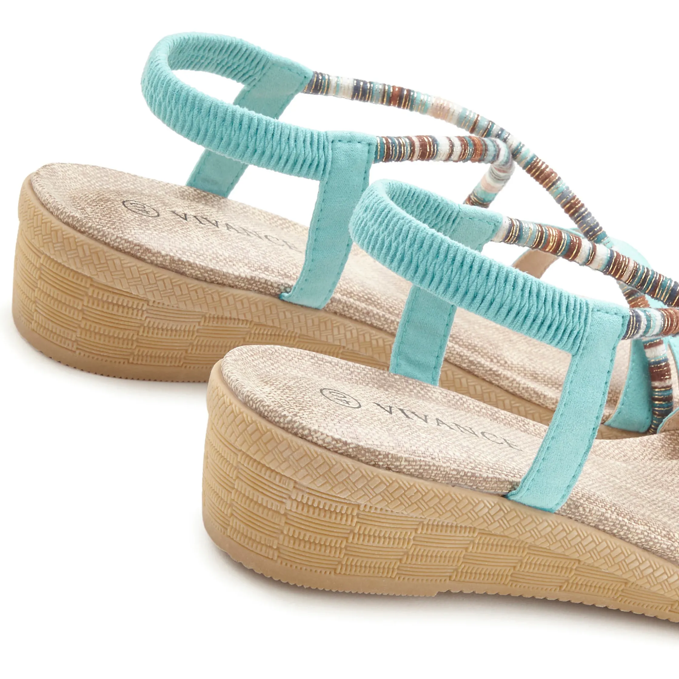 Sandalen & Sandaletten|Vivance Sandale türkis
