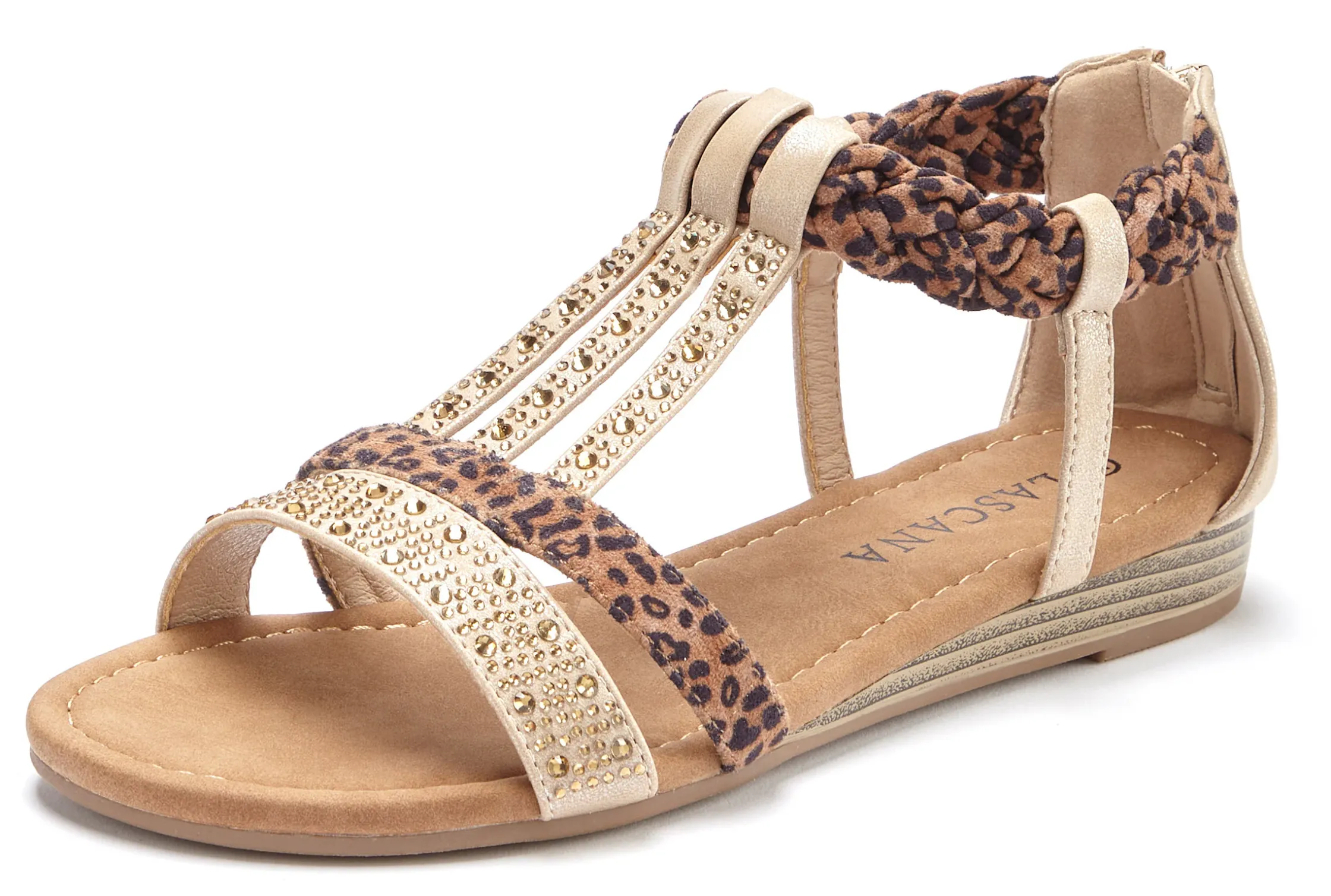 Sandalen & Sandaletten|LASCANA Sandale beige-braun