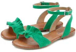 Sandalen & Sandaletten|LASCANA Sandale grün