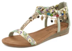 Sandalen & Sandaletten|LASCANA Sandale grün
