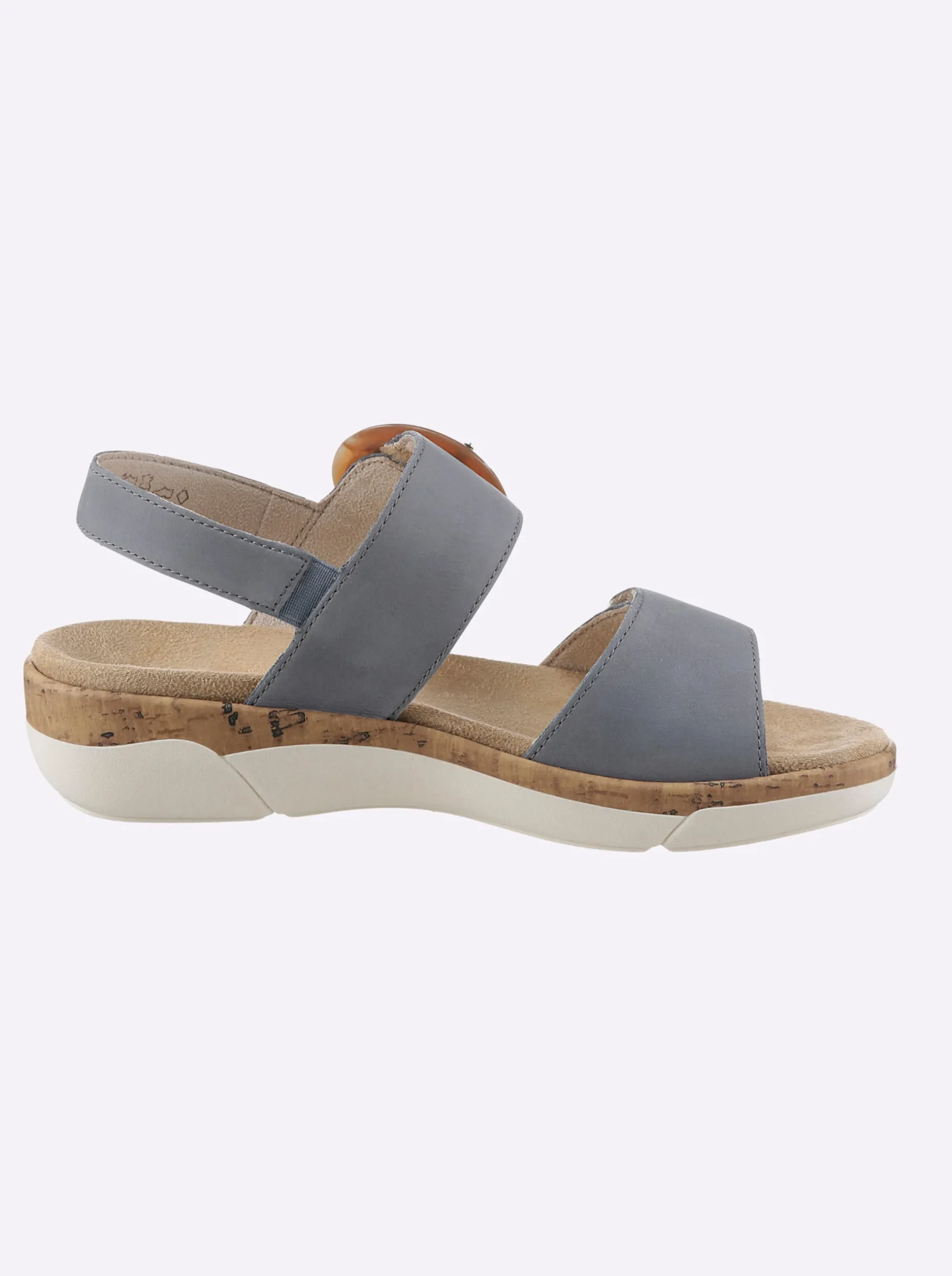 Sandalen & Sandaletten|Remonte Sandale mit Klettverschluss jeansblau