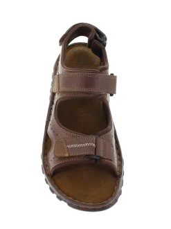Sandalen & Sandaletten|Reflexan Sandale mit kontrastfarbigen Details braun