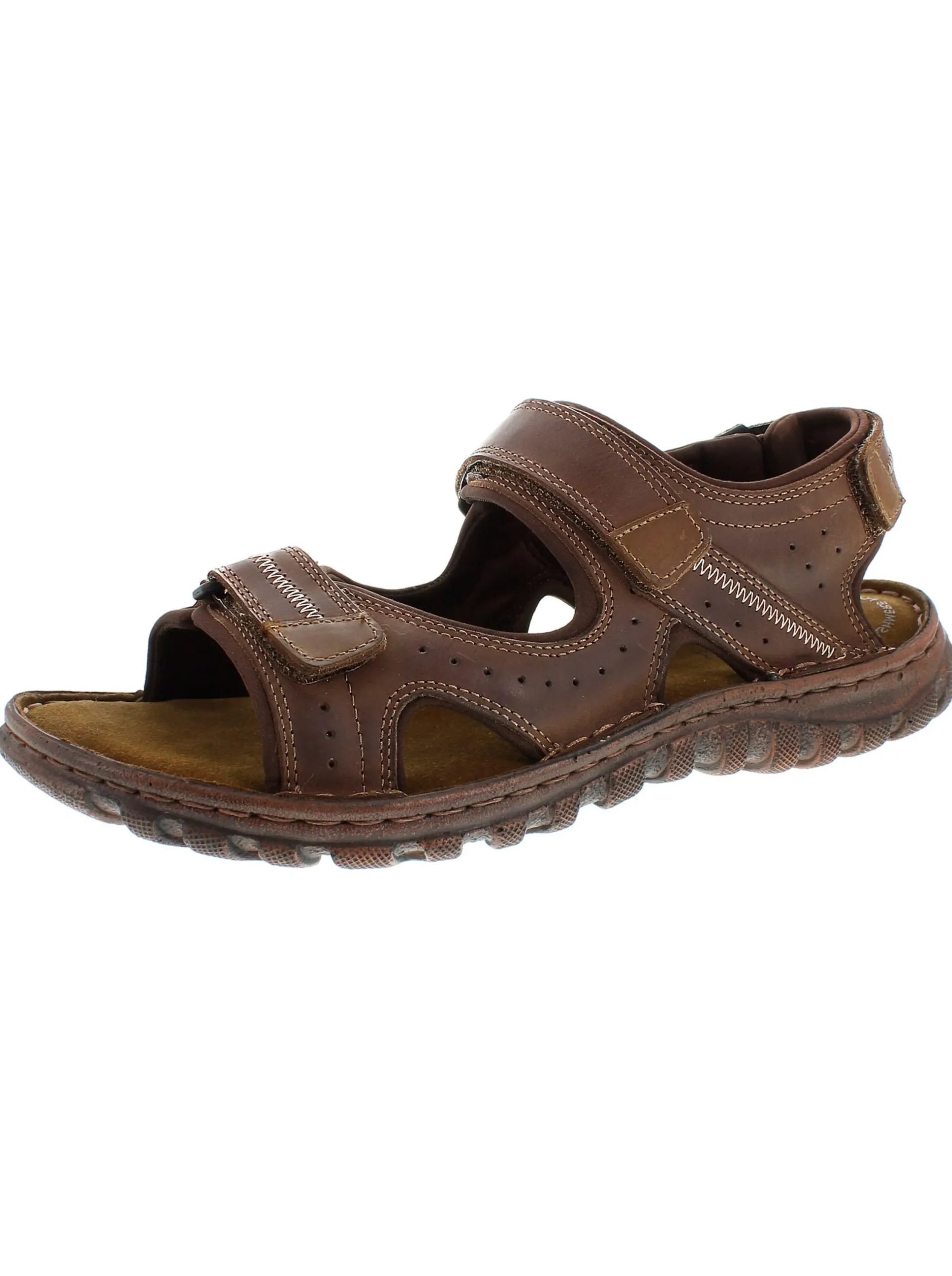 Sandalen & Sandaletten|Reflexan Sandale mit kontrastfarbigen Details braun