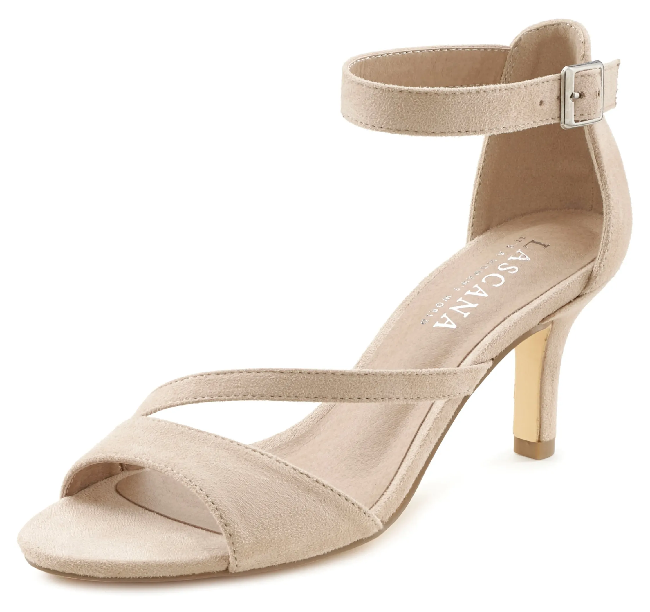 Sandalen & Sandaletten|LASCANA Sandalette beige