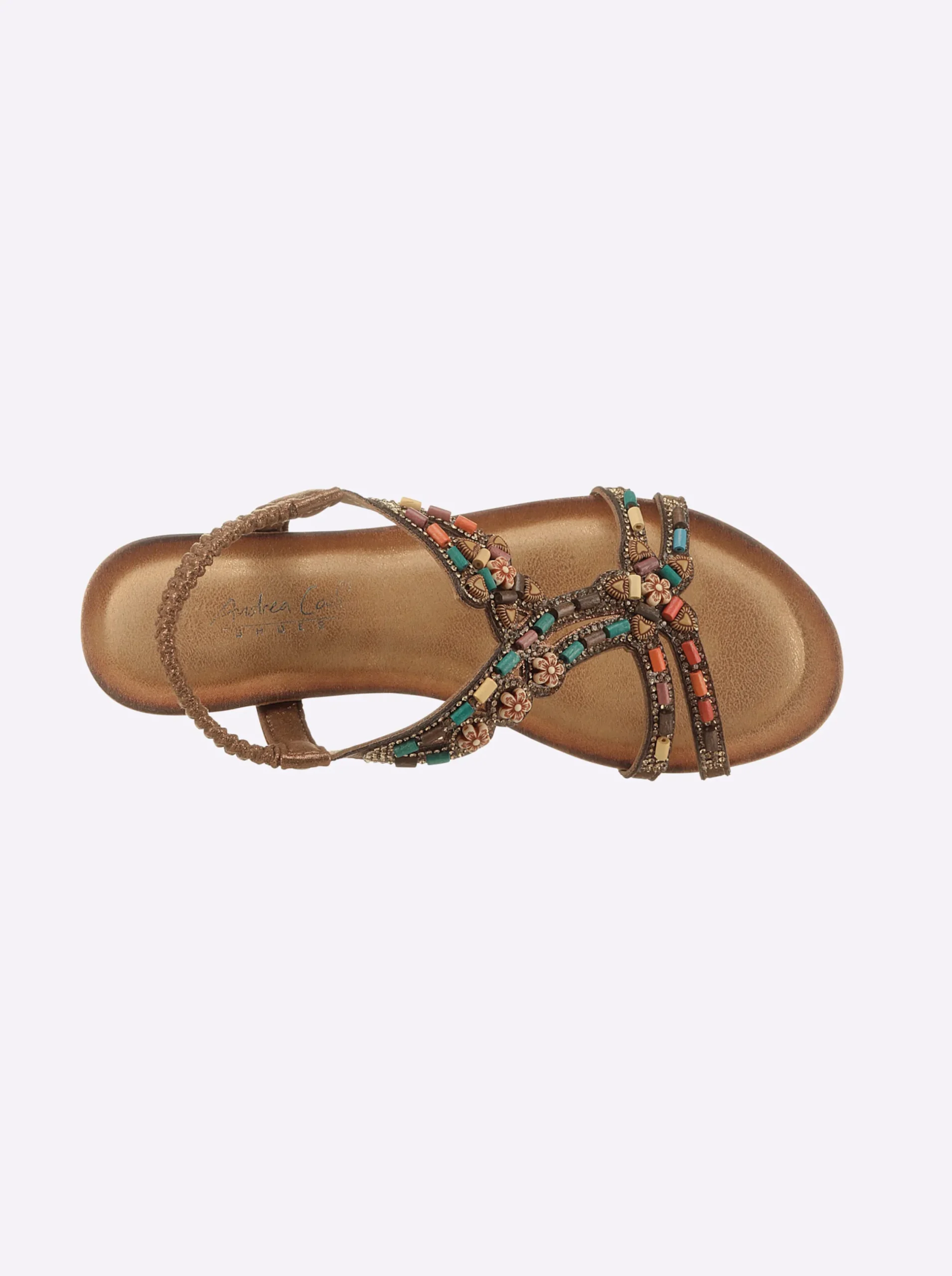 Sandalen & Sandaletten|Andrea Conti Sandalette bronzefarben-bunt