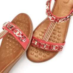 Sandalen & Sandaletten|Vivance Sandalette rot