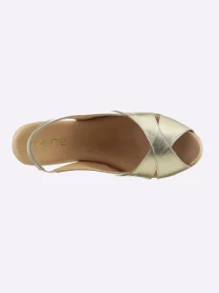 Sandalen & Sandaletten|heine Sandalette goldfarben