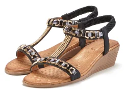 Sandalen & Sandaletten|Vivance Sandalette schwarz
