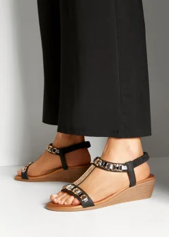 Sandalen & Sandaletten|Vivance Sandalette schwarz