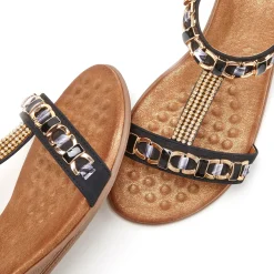 Sandalen & Sandaletten|Vivance Sandalette schwarz