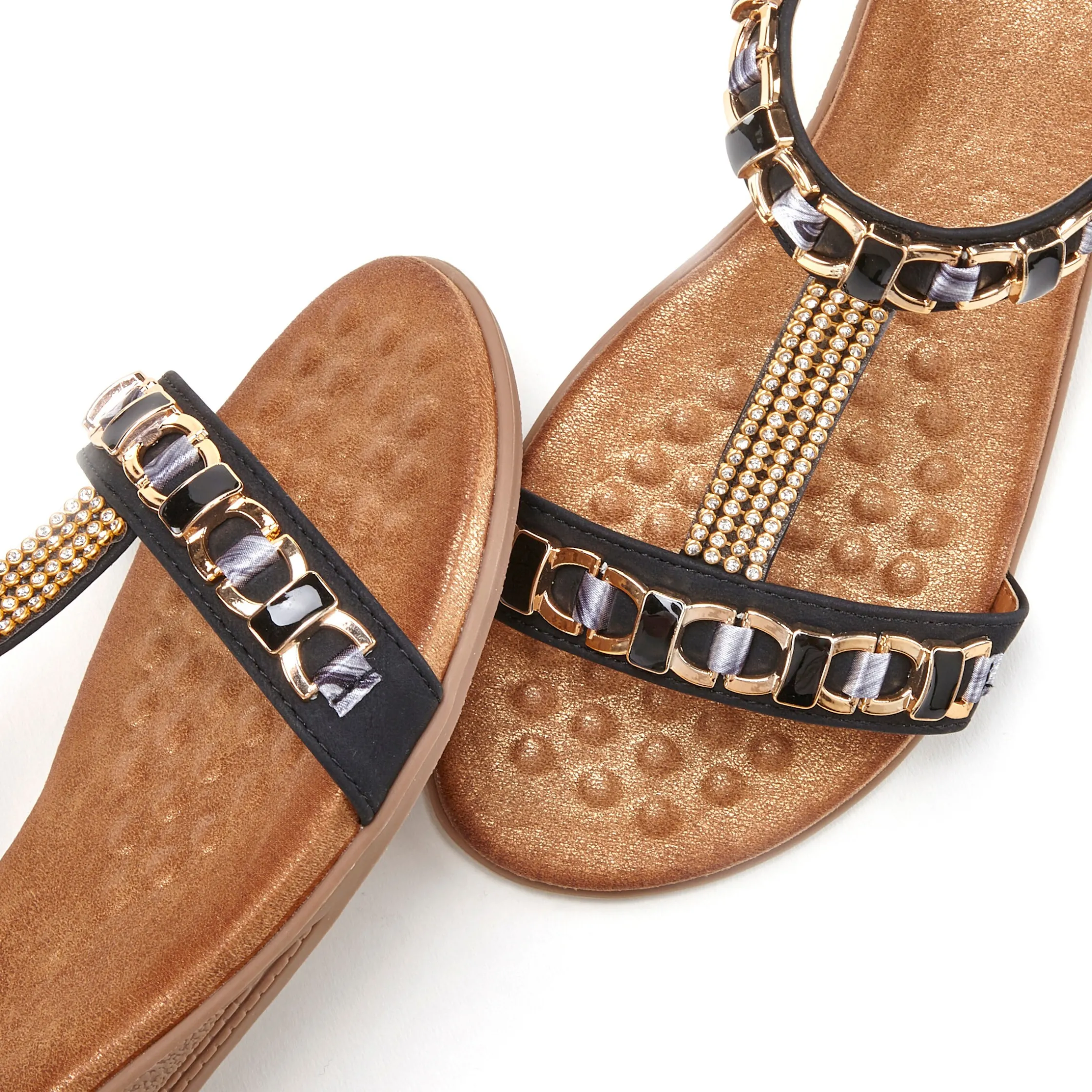 Sandalen & Sandaletten|Vivance Sandalette schwarz