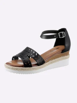 Sandalen & Sandaletten|airsoft modern+ Sandalette mit geschlossener Ferse schwarz