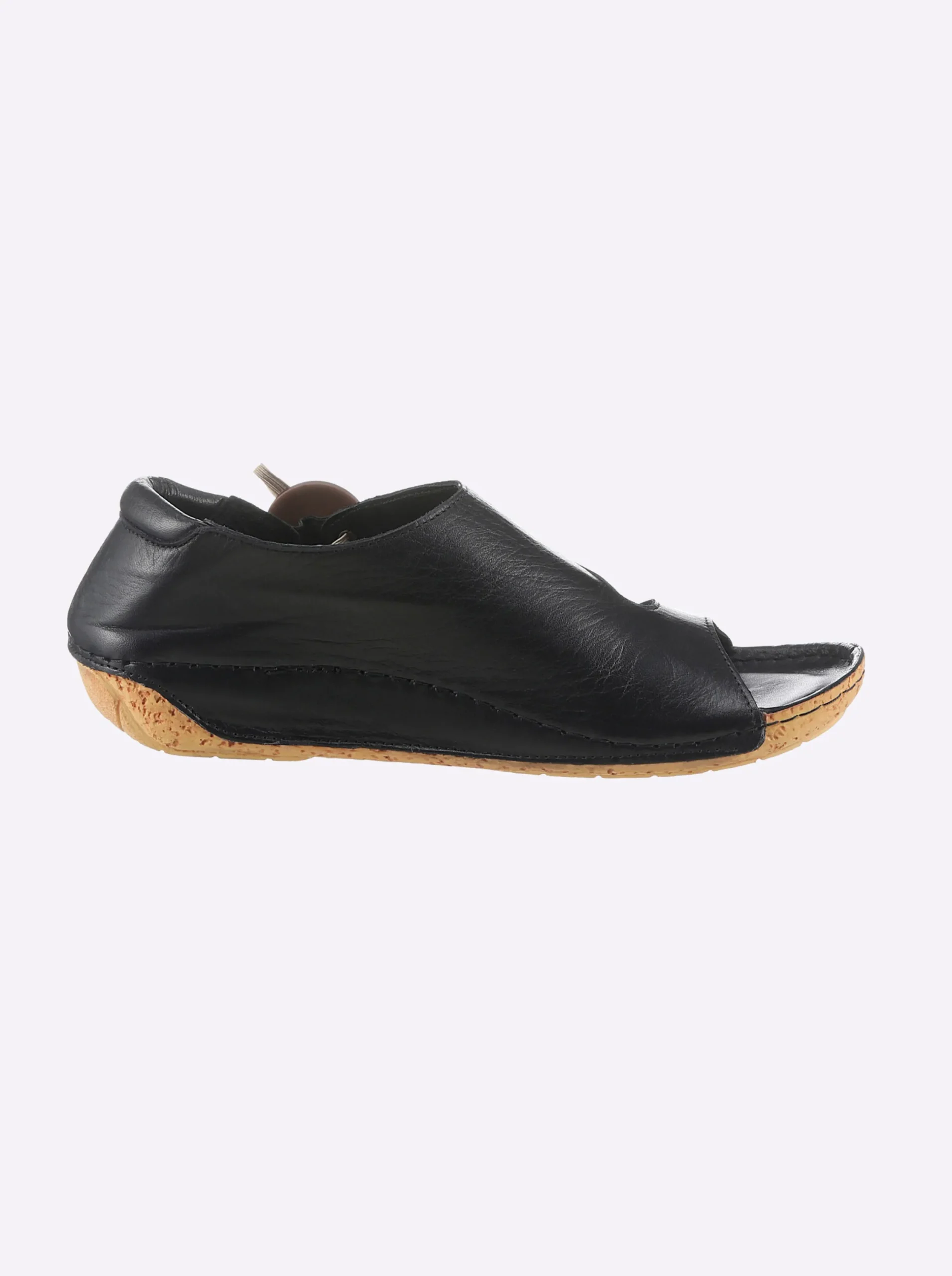 Sandalen & Sandaletten|Gemini Sandalette mit Gummizug schwarz