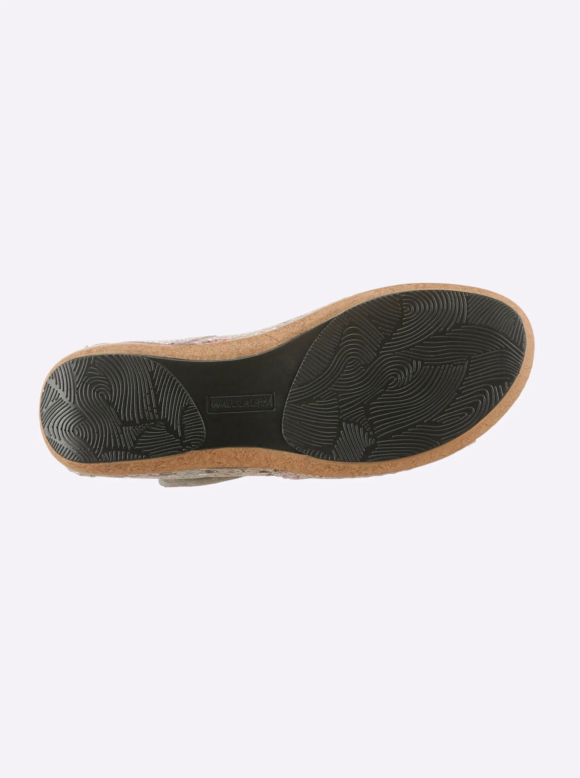 Sandalen & Sandaletten|Waldläufer Sandalette mit Klettverschluss beige-bunt
