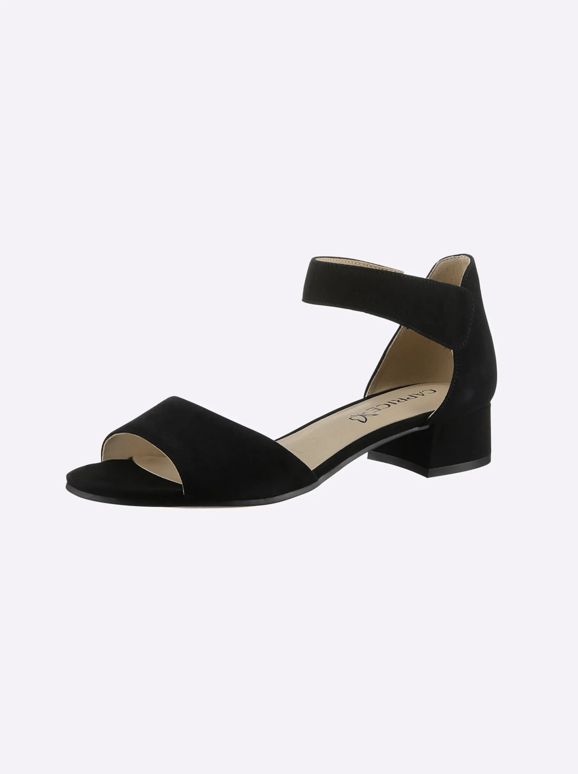 Sandalen & Sandaletten|Caprice Sandalette mit schrittdämpfender Sohle schwarz