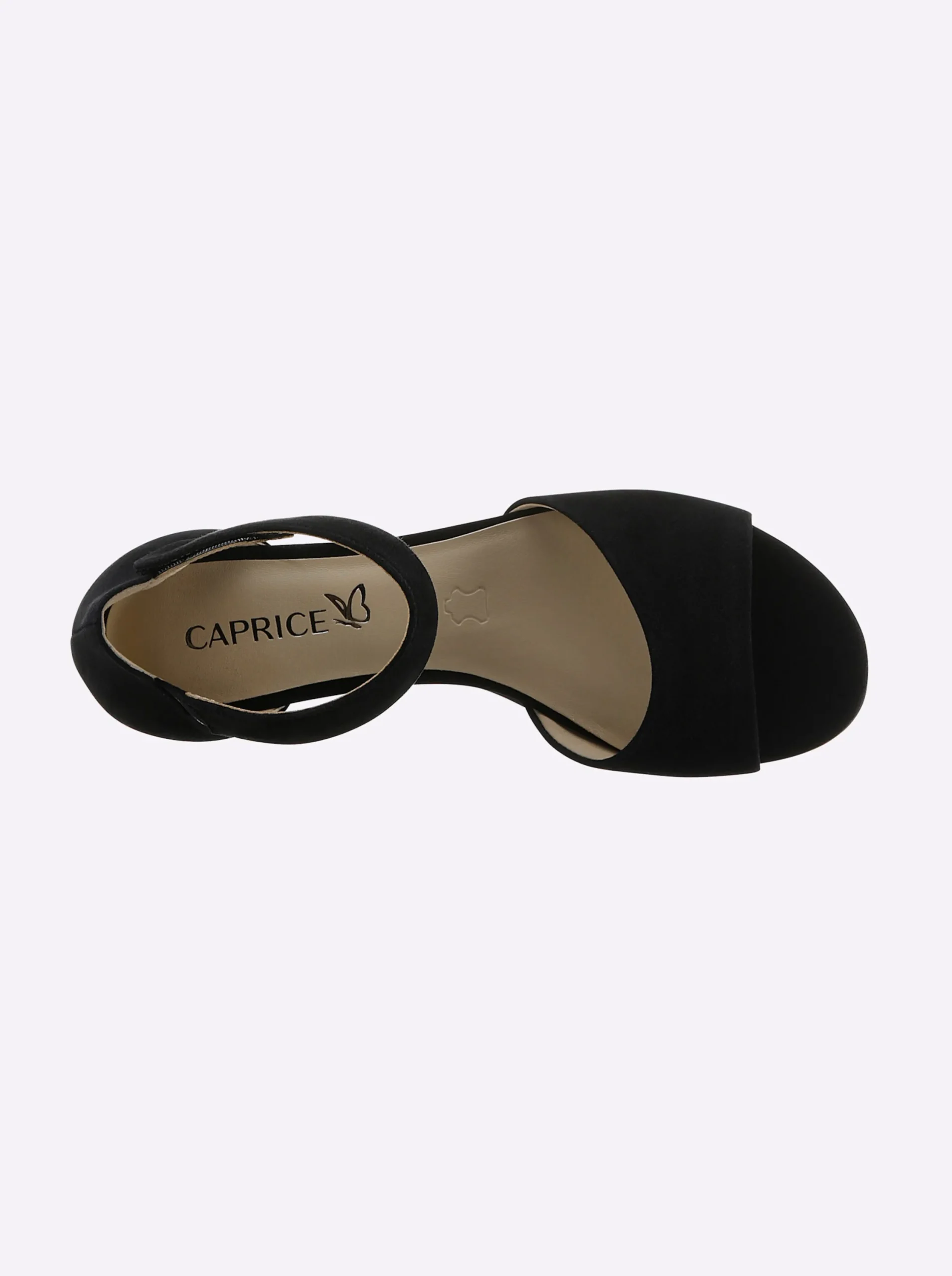 Sandalen & Sandaletten|Caprice Sandalette mit schrittdämpfender Sohle schwarz