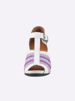 Sandalen & Sandaletten|Gemini Sandalette mit verstellbaren Riemchen weiß