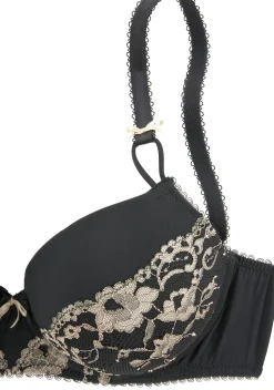 Bhs|LASCANA Schalen-BH schwarz-goldfarben