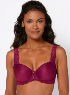 Bhs|Viania Schalen-BH mit Bügel weinrot
