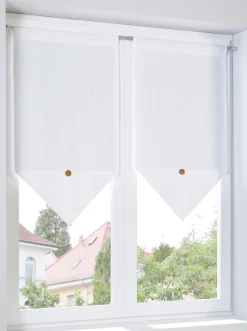 Gardinen & Rollos|heine home Scheibengardine offwhite
