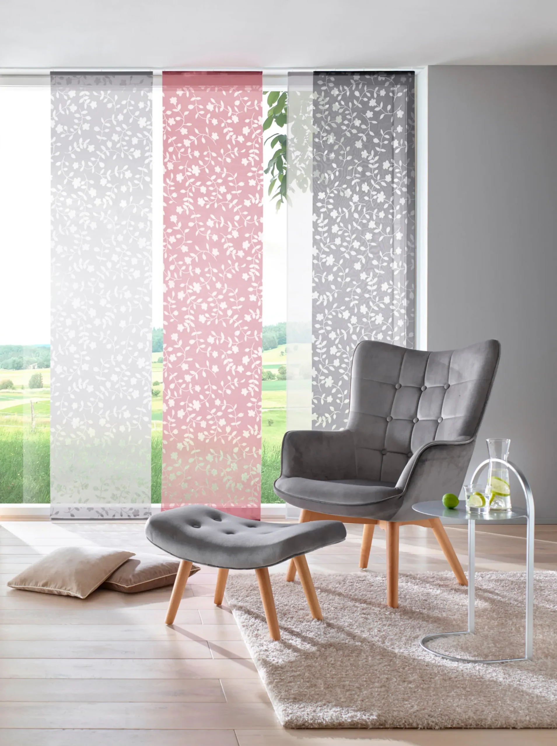 Gardinen & Rollos|heine home Schiebevorhang dunkelgrau