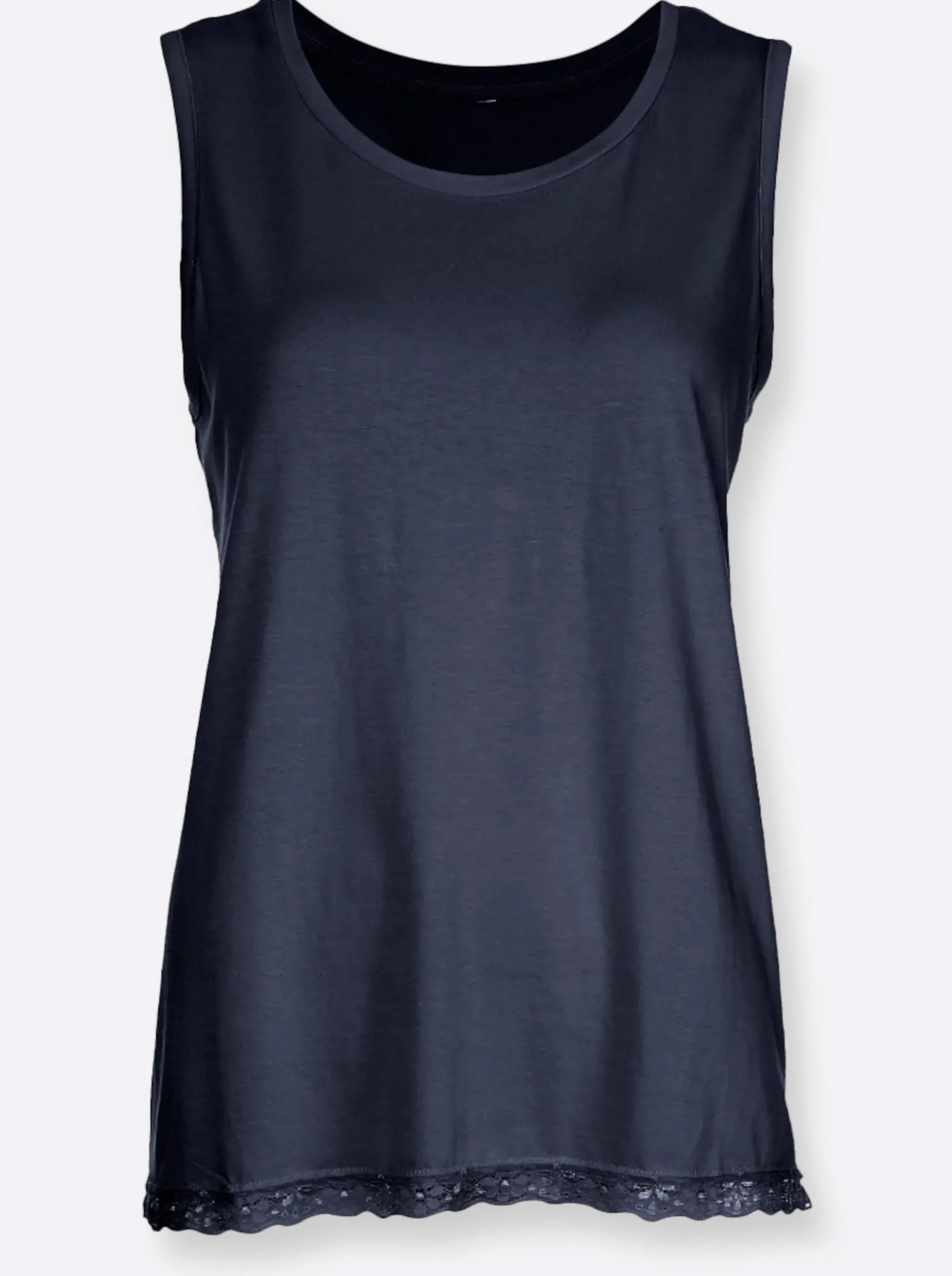 Nachtwäsche|wäschepur Schlafanzug-Shirt marine