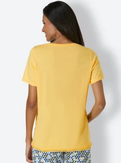 Nachtwäsche|Homewear|wäschepur Schlafanzug-Shirt gelb