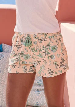 Nachtwäsche|LASCANA Schlafshorts rosa