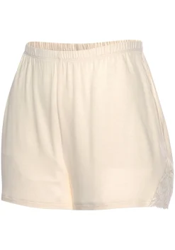 Nachtwäsche|LASCANA Schlafshorts creme