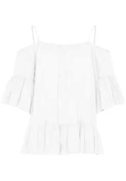 Blusen|Buffalo Schlupfbluse weiß