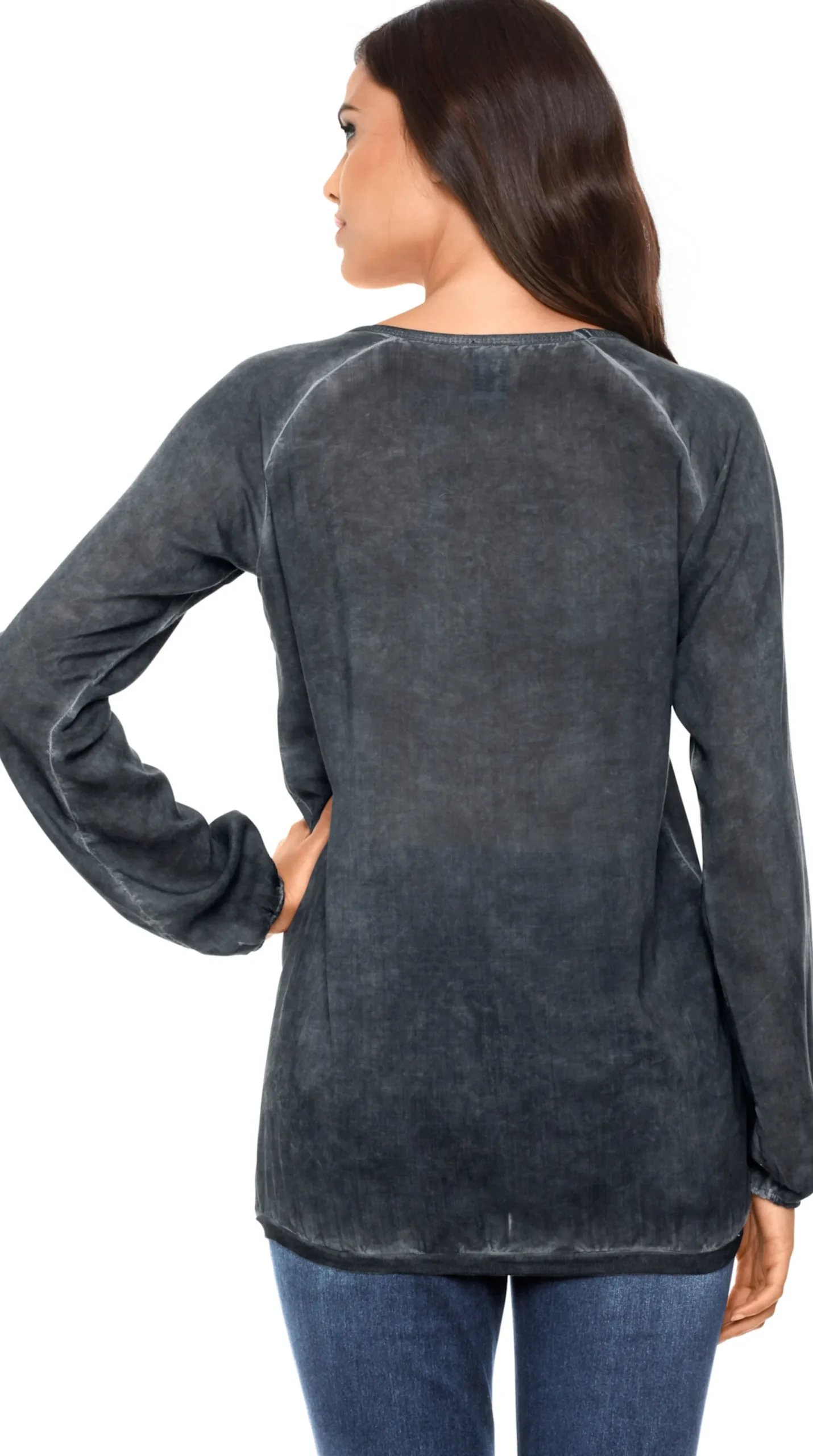 Blusen|heine Schlupfbluse anthrazit