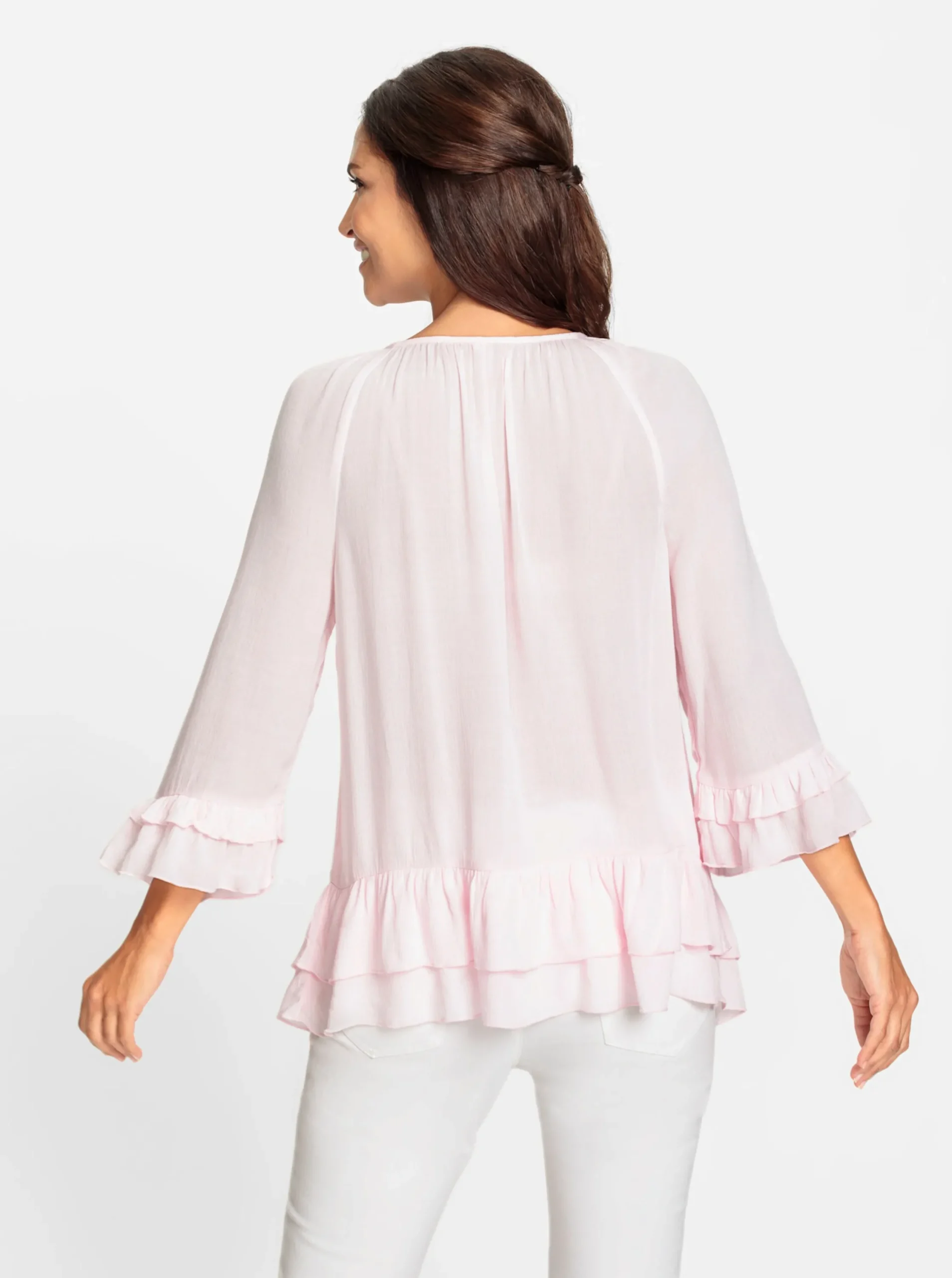 Blusen| Schlupfbluse hellrosé