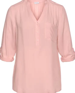 Blusen|LASCANA Schlupfbluse rosa