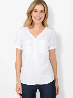 Blusen| Schlupfbluse ecru