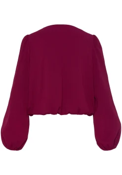 Strandmode|Blusen|LASCANA Schlupfbluse pflaume