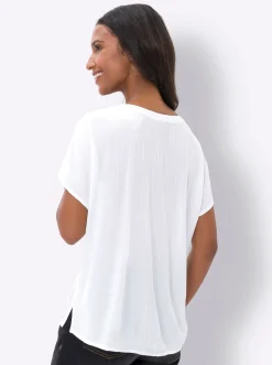 Blusen|heine Schlupfbluse ecru