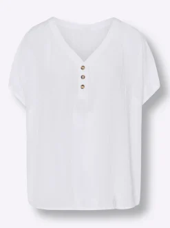 Blusen|heine Schlupfbluse ecru