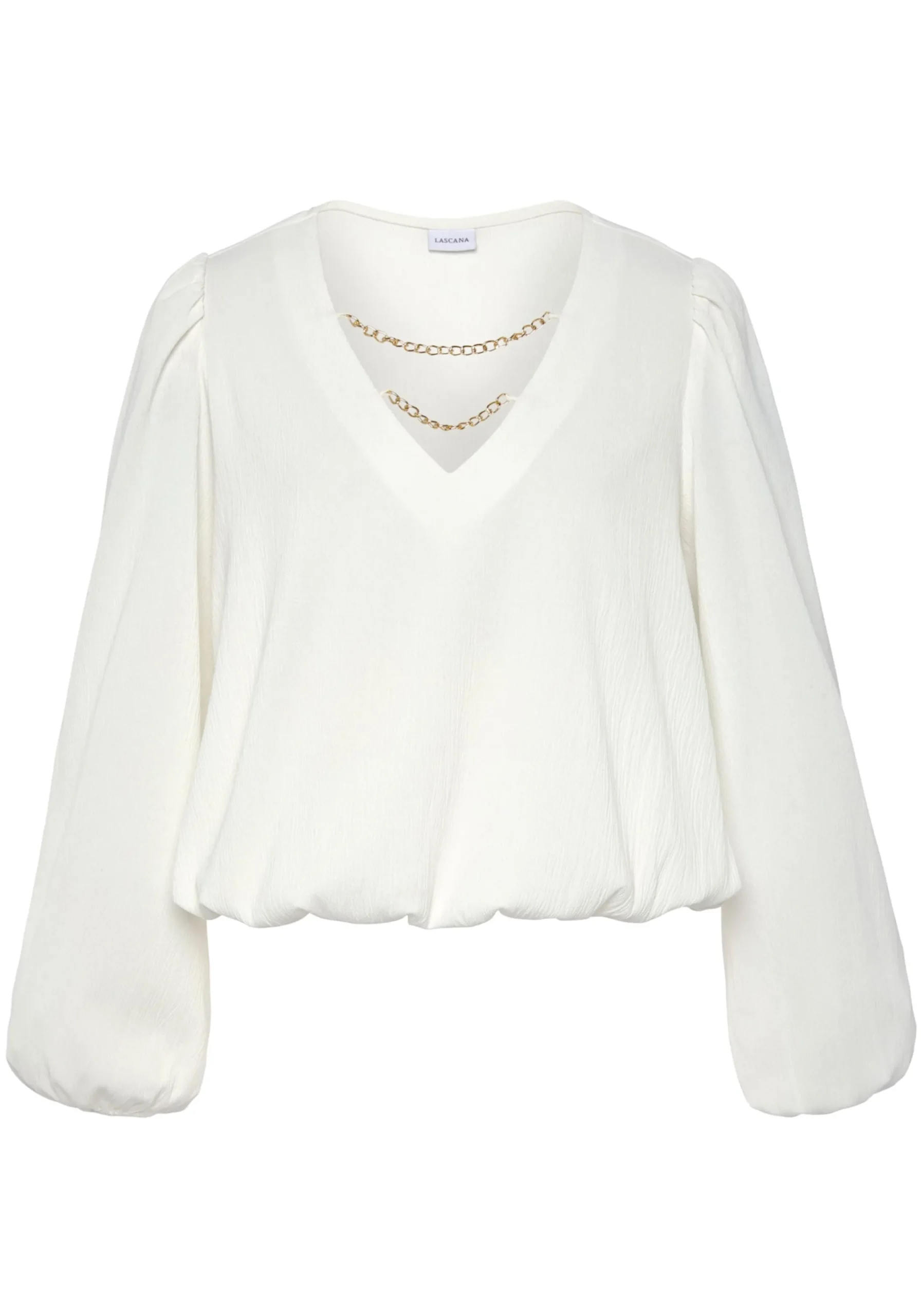 Strandmode|LASCANA Schlupfbluse creme