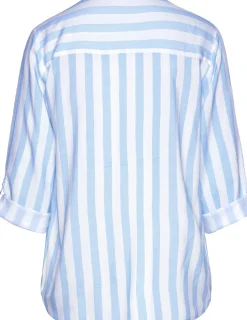 Blusen|Shirts|LASCANA Schlupfbluse weiß-hellblau
