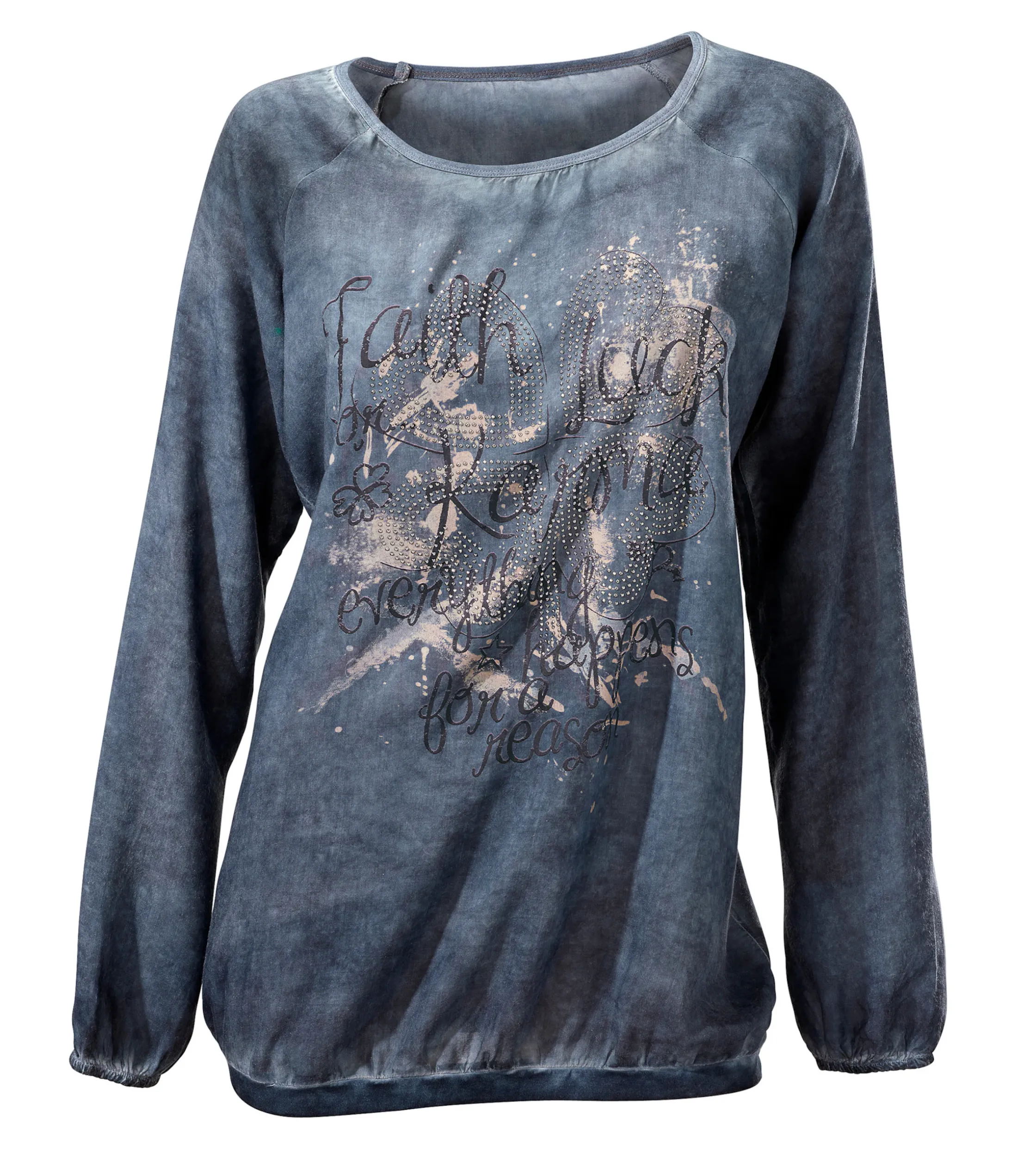 Blusen|heine Schlupfbluse jeansblau