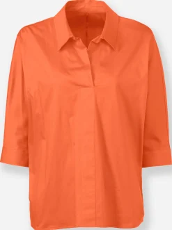 Blusen|heine Schlupfbluse im Oversized-Style orange