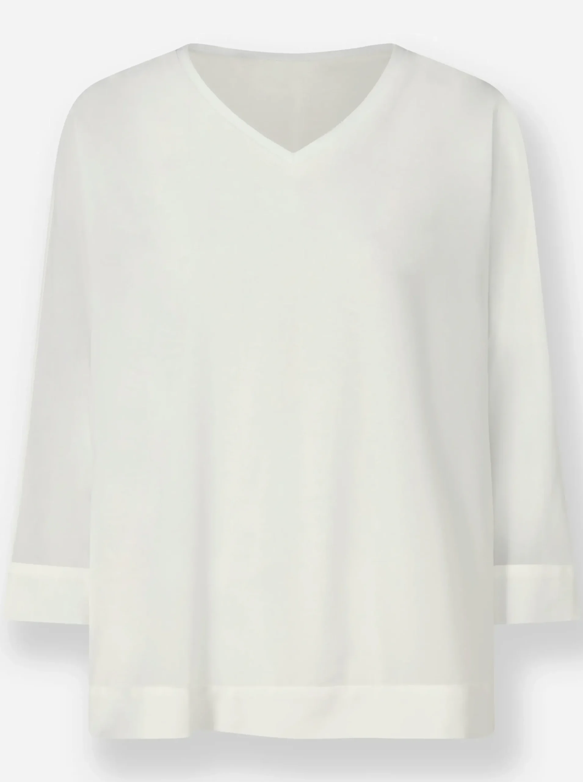 Blusen|heine Schlupfbluse mit eingenähtem Top ecru