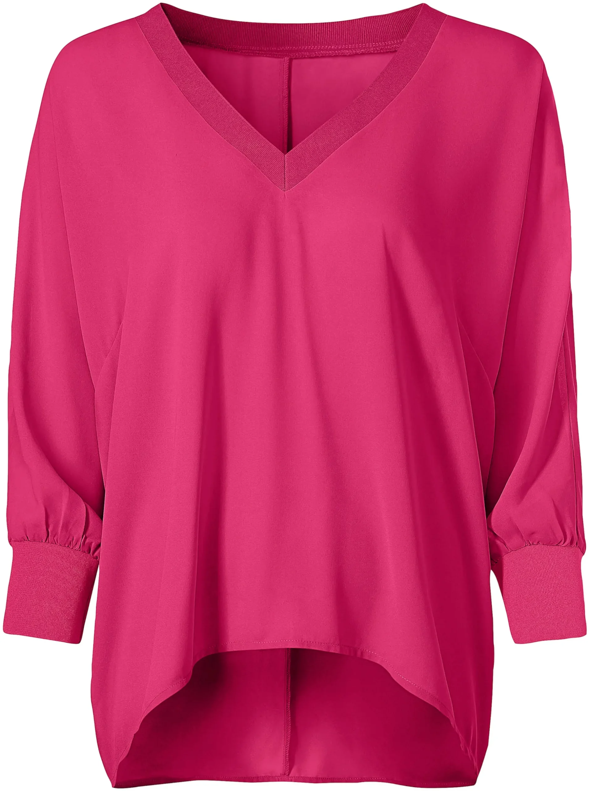 Strandmode|heine Schlupfbluse mit Fledermausärmel pink