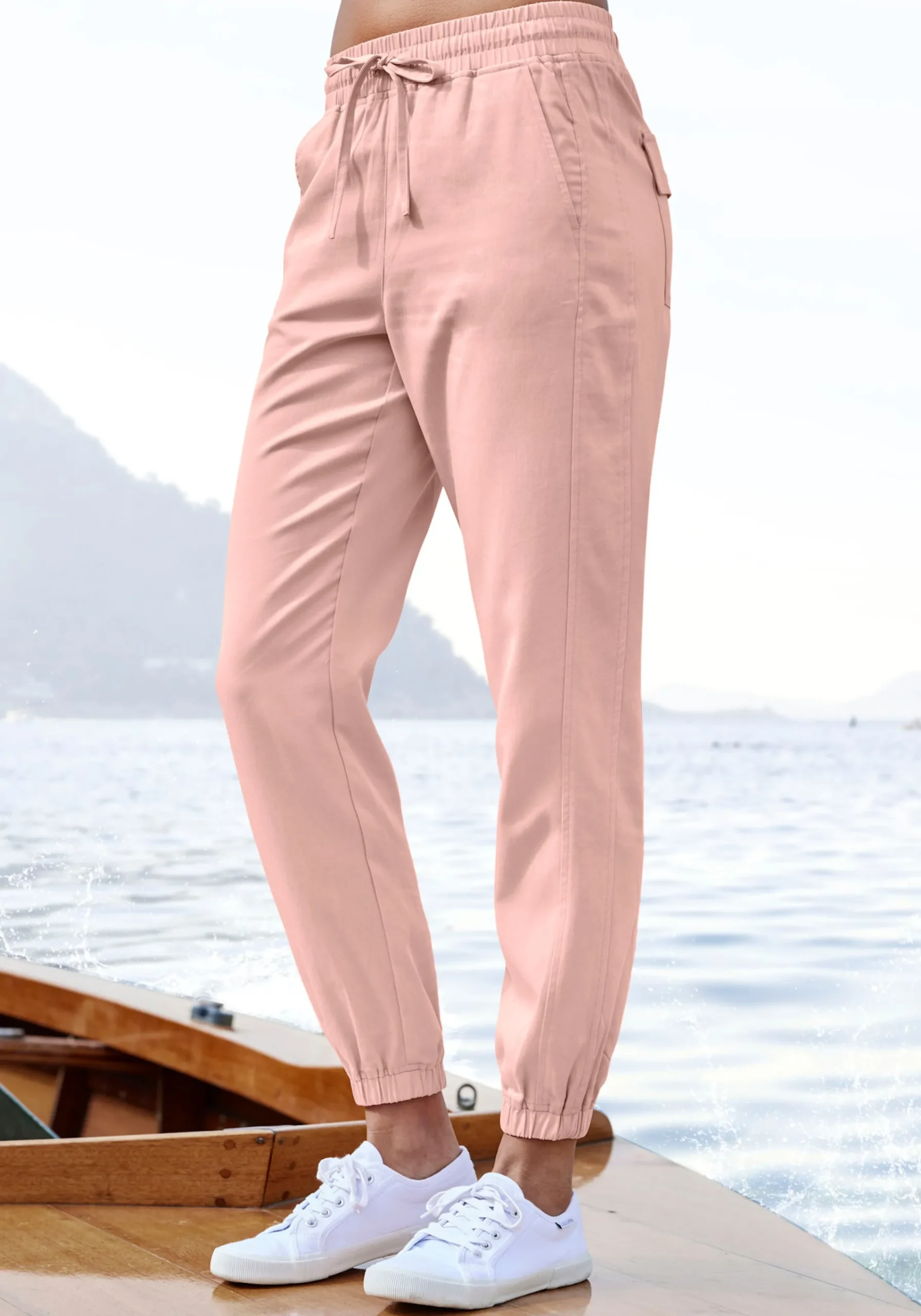 Hosen|LASCANA Schlupfhose peach