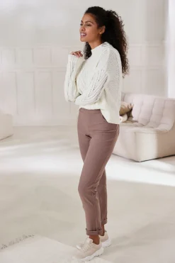 Hosen|H.I.S Schlupfhose taupe