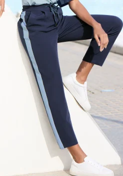 Strandmode|Vivance Schlupfhose marine-blau