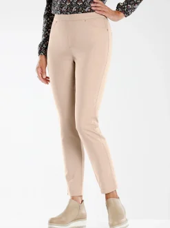 Hosen| Schlupfhose mit elastischem Bund beige