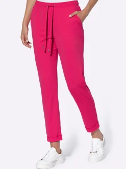 Hosen|heine Schlupfhose mit Rundum-Dehnbund pink