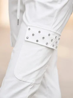 Hosen|heine Schlupfhose mit vorverlegter Seitennaht ecru